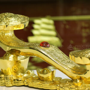 Gậy Như Ý tài lộc mạ vàng 24K - NY01