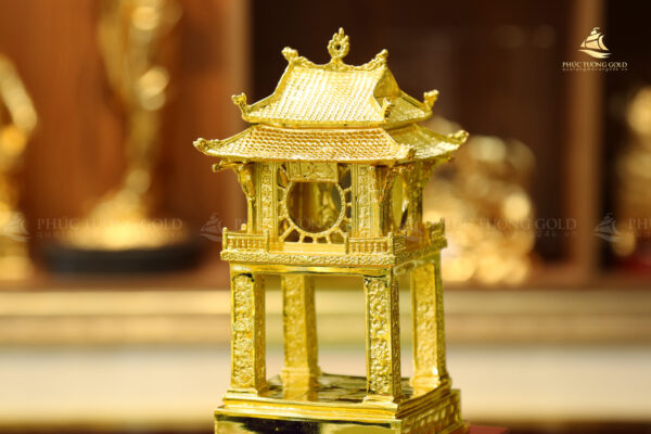 Mô hình Khuê Văn Các mạ vàng 24K - KVC01 - Ảnh 6