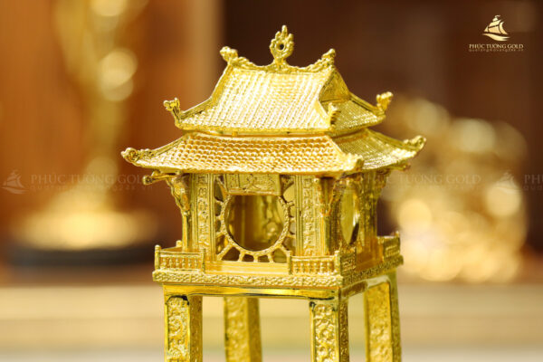 Mô hình Khuê Văn Các mạ vàng 24K - KVC01 - Ảnh 4