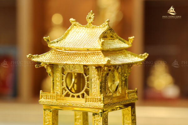 Mô hình Khuê Văn Các mạ vàng 24K - KVC01 - Ảnh 3