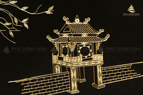 Tranh khuê văn các mạ vàng 24K - KVC03 - Ảnh 5