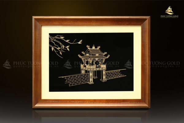 Tranh khuê văn các mạ vàng 24K - KVC03 - Ảnh 3