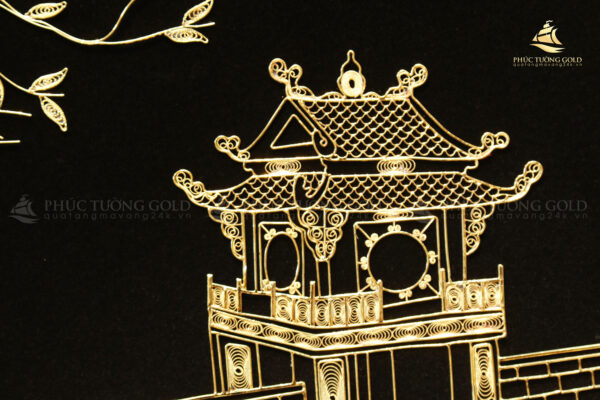 Tranh khuê văn các mạ vàng 24K - KVC03 - Ảnh 6