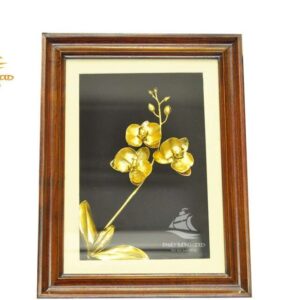 Tranh cây hoa lan 3D mạ vàng 24k – HL02