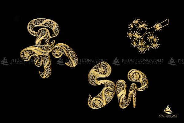 Tranh chữ Ân Sư mạ vàng 24k - AS01 - Ảnh 5