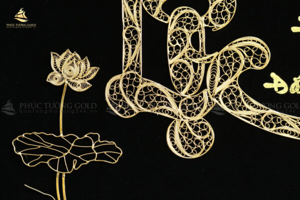 Tranh chữ Lộc mạ vàng 24K - CL02 - Ảnh 5