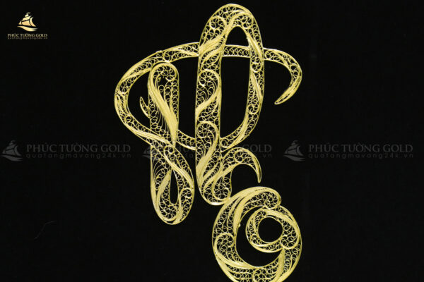 Tranh chữ Thọ mạ vàng 24k - CT04 - Ảnh 5