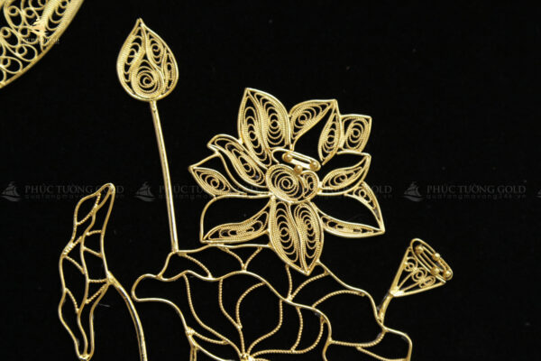 Tranh thư pháp chữ "Thuận" mạ vàng 24k - CT12 - Ảnh 3