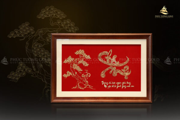 Tranh chữ “Cha Mẹ” mạ vàng 24K – CM03 - Ảnh 4