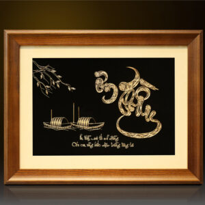 Tranh chữ Ơn Thầy mạ vàng 24k - OT02