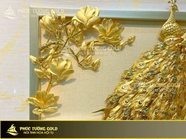 Tranh phú quý vạn niên dát vàng 24k – PQ02 - Ảnh 3