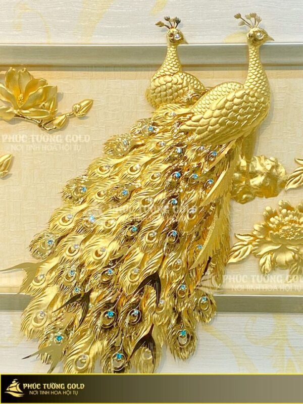Tranh phú quý vạn niên dát vàng 24k – PQ02 - Ảnh 2