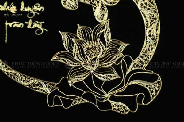 Tranh thư pháp chữ “An” mạ vàng 24k – CA07 - Ảnh 7