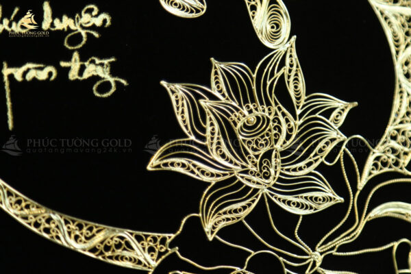 Tranh thư pháp chữ “An” mạ vàng 24k – CA07 - Ảnh 8