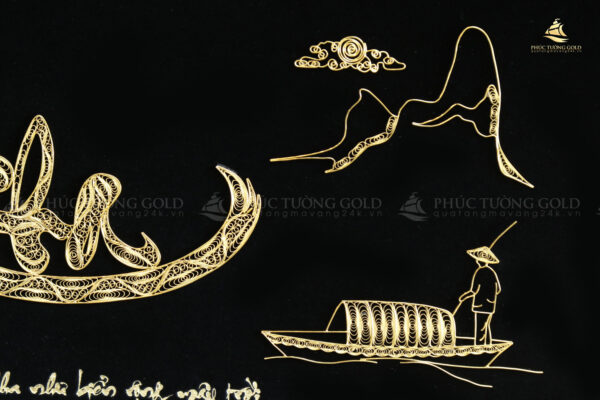 Tranh chữ Cha mạ vàng 24k - CC06 - Ảnh 5