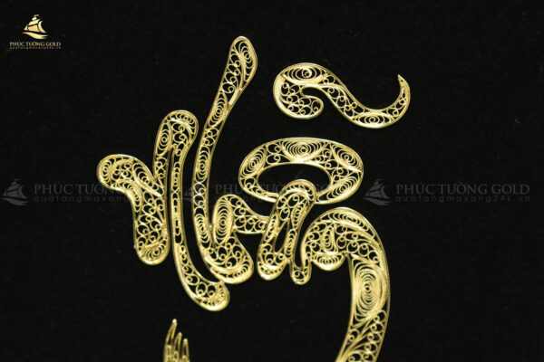 Tranh chữ Nhẫn mạ vàng 24K - CN03 - Ảnh 5