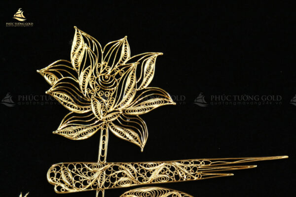 Tranh thư pháp chữ “Tâm” mạ vàng 24k – CT15 - Ảnh 10