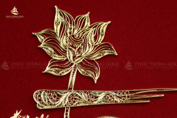 Tranh thư pháp chữ “Tâm” mạ vàng 24k – CT15 - Ảnh 14