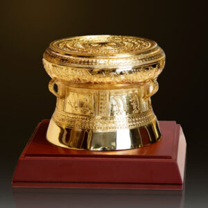 Mô hình trống đồng Đông Sơn mạ vàng 24k - TD09