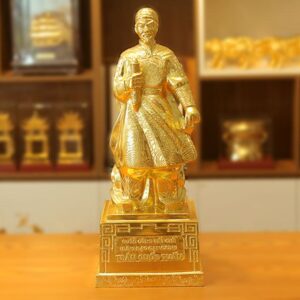 Tượng Hưng Đạo vương Trần Quốc Tuấn dát vàng - HD05