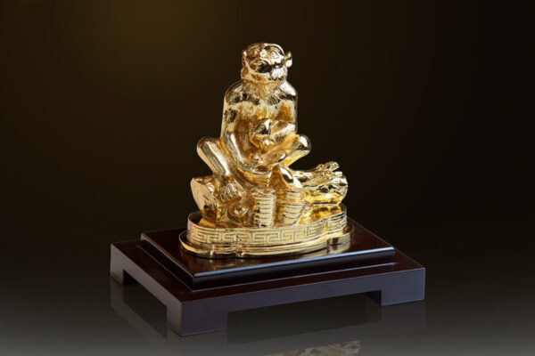 Tượng Khỉ mạ vàng 24k - TK01