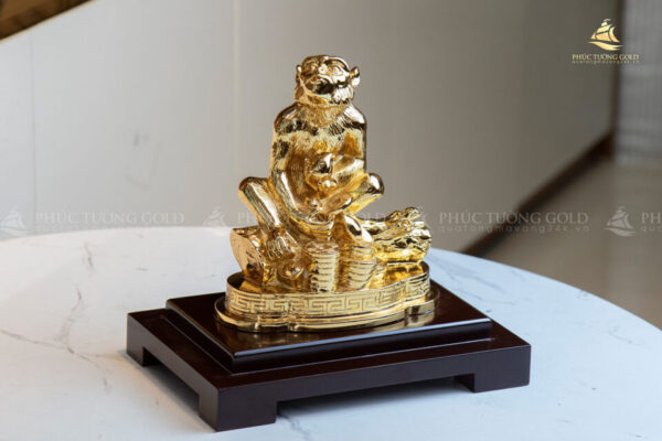 Tượng Khỉ mạ vàng 24k - TK01 - Ảnh 6