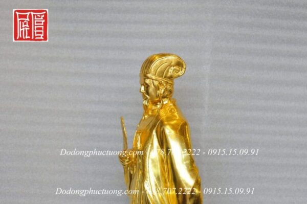 Tượng Khổng Minh dát vàng 24k - KM02 - Ảnh 5