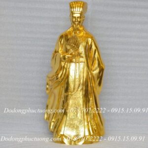Tượng Khổng Minh dát vàng 24k - KM02