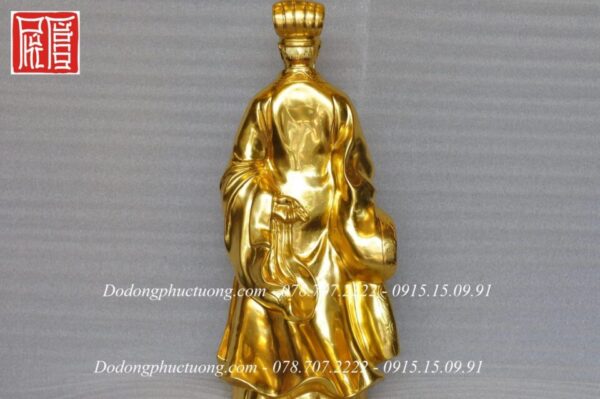 Tượng Khổng Minh dát vàng 24k - KM02 - Ảnh 4