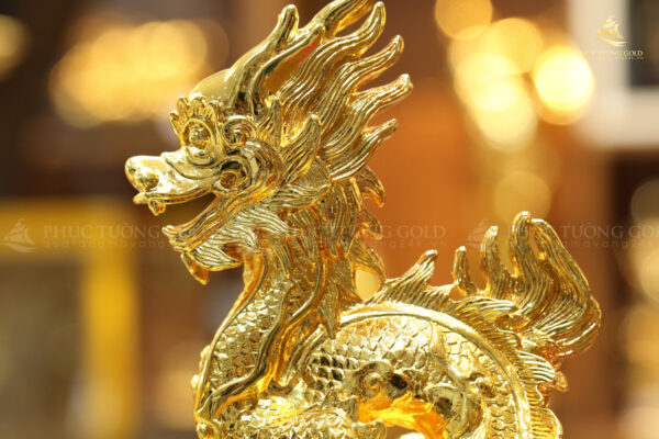 Tượng rồng mạ vàng 24k cao cấp - TR03 - Ảnh 5