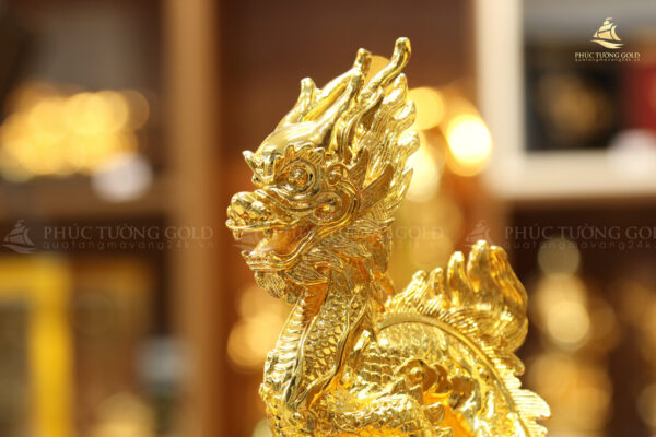 Tượng rồng mạ vàng 24k cao cấp - TR03 - Ảnh 3