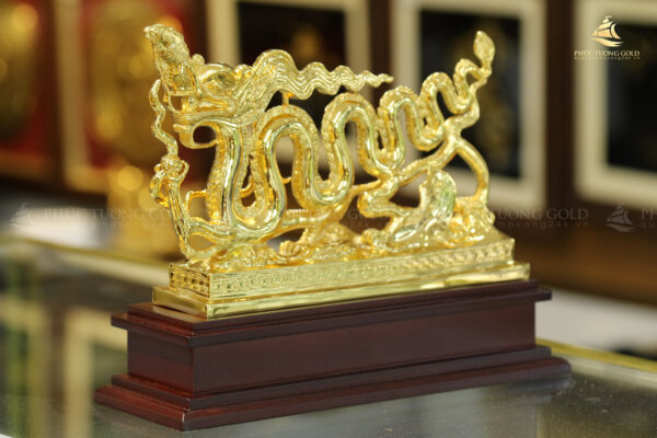 Tượng rồng thời Lý mạ vàng 24k - TR01 - Ảnh 7
