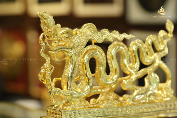 Tượng rồng thời Lý mạ vàng 24k - TR01 - Ảnh 6