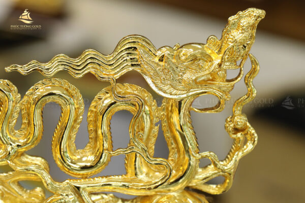 Tượng rồng thời Lý mạ vàng 24k - TR01 - Ảnh 4