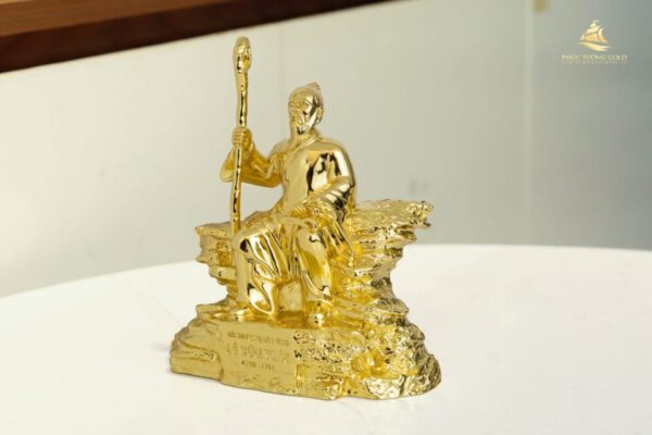 Tượng thần y Lê Hữu Trác mạ vàng 24k - LHT01 - Ảnh 2