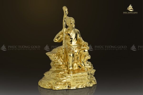 Tượng thần y Lê Hữu Trác mạ vàng 24k - LHT01 - Ảnh 3