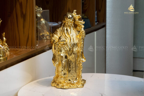 Bộ tượng phúc lộc thọ mạ vàng 24K - PLT01 - Ảnh 6