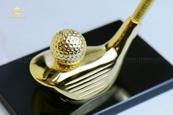 Cắm bút ký mô hình gậy golf mạ vàng 24k – CB04 - Ảnh 6