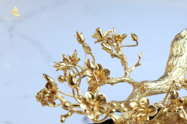 Giá cắm bút hoa mai mạ vàng 24K - CB02 - Ảnh 5