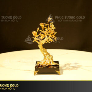 Cây hoa Hồng bonsai mạ vàng 24k