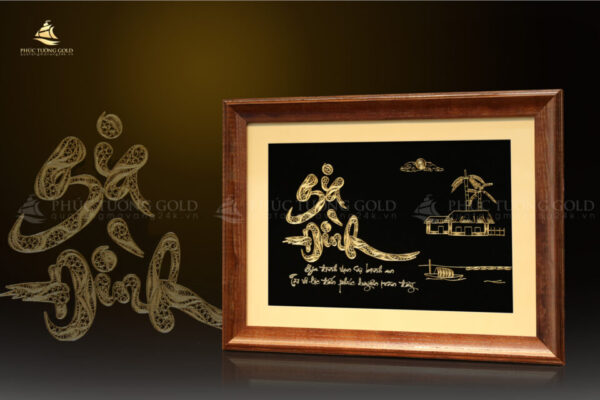 Tranh chữ Gia Đình mạ vàng 24k - GD01 - Ảnh 5