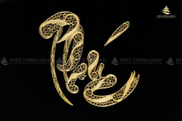 Tranh chữ Phúc mạ vàng 24K - CP01 - Ảnh 4