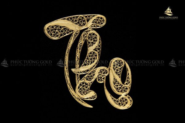 Tranh chữ Thọ mạ vàng 24k - CT05 - Ảnh 5