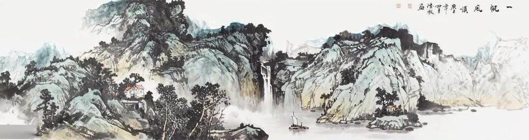 Tranh thuận buồm xuôi gió thể hiện rõ nét vẻ đẹp Tinh tế và tĩnh lặng - phuctuonggold-com
