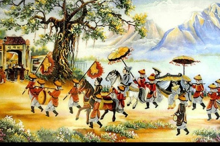 tranh-vinh-quy-bai-to Tranh vinh quy bái tổ