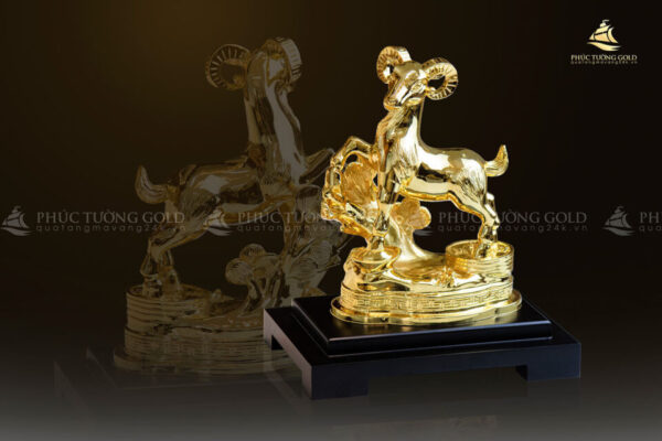 Tượng dê mạ vàng 24K - TD01 - Ảnh 3