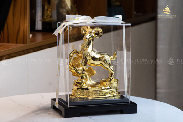 Tượng dê mạ vàng 24K - TD01 - Ảnh 5