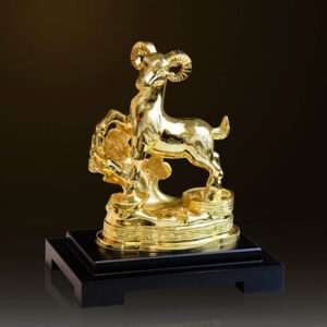 Tượng dê mạ vàng 24K - TD01