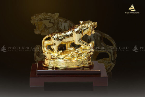 Tượng hổ mạ vàng 24K - TH04 - Ảnh 4