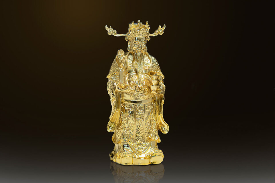 Tượng ông thần tài mạ vàng 24K - TT02 0